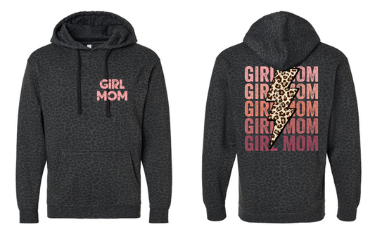 Girl Mom Leopard Hoodie