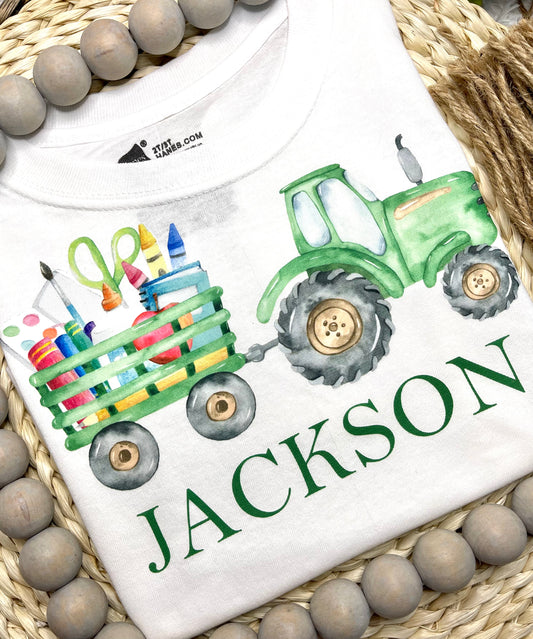 Tractor Back-to-School Kid Tee