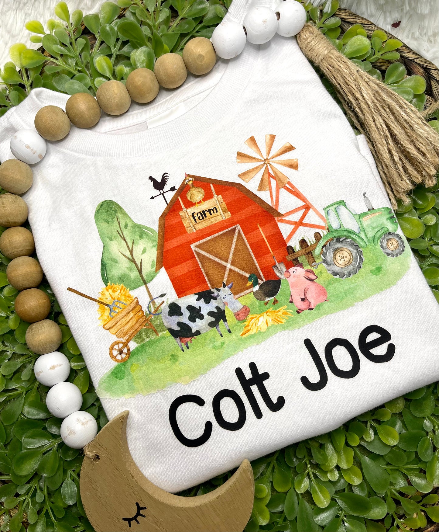 Personalized Farm Kid Tee