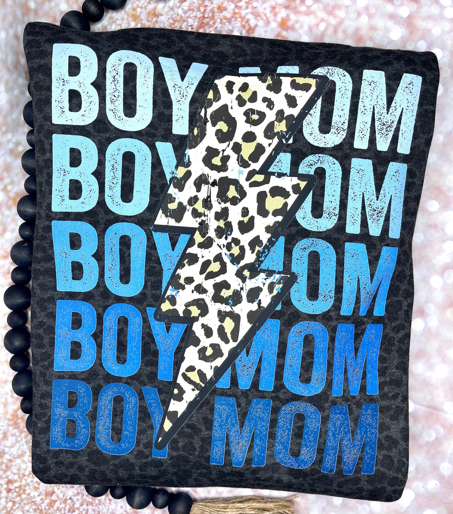 Boy Mom Leopard Hoodie