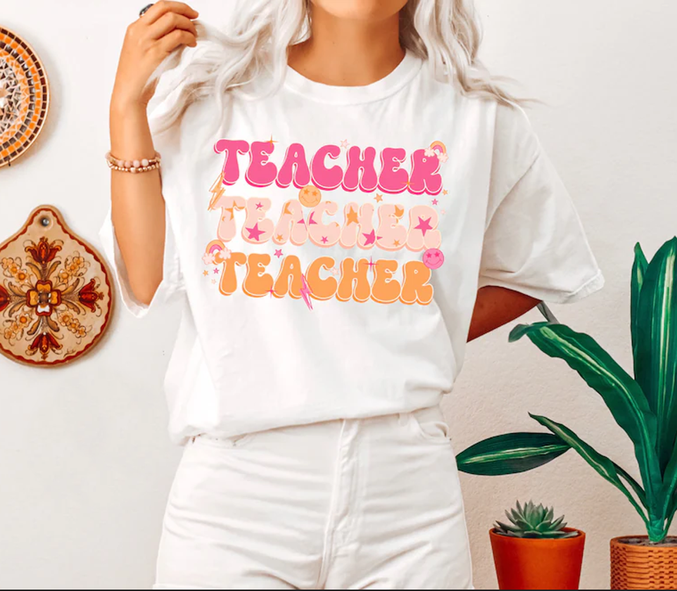 Retro Teacher Tee